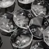 Ljuskrona kristall 50st 14 mm glasprismor Rensa åttkantiga pärlor hängande ljuskronor för lampljusdekorationer