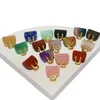 Gold Natural Stone Mini Bag Charms Ornament Healing Crystal Reiki Gemstone Crafts Decoraci￳n del hogar Decoraci￳n del hogar