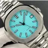 PPF 3K usine bleu 5711 montre diamètre 40 mm avec mouvement à chaîne automatique cal.324 miroir en cristal saphir bracelet ergonomique montres de créateurs résistantes à l'eau