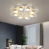 Światła sufitowe Nowoczesne lampy żyrandolowe LED z zdalną kontrolą domową dekoracyjną salon sypialnia oświetlenie wewnętrzne AC 90-260V