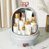 Opslagboxen Creatieve ronde cosmetische afwerking met grote capaciteit lade-type huidverzorgingsproductbox Desktop dressoir rek