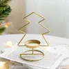 Decorazioni natalizie Anno 2023 Alce creativo Portacandele in metallo Candeliere per matrimoni Decorazione da tavola Ornamenti Decorazioni per la casa Cervo in ferro