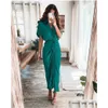 Casual Dresses Retail Women Shirt Designer Commuting Plus Size S3Xl Long Dress Fashion Forged Face Clothing Drop Delivery Apparel Wom Dhkj1