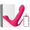 Articoli di bellezza Indossare Dildo Telescopico Vibratore Giocattoli sexy Per coppia Orgasmo Masturbatore Telecomando senza fili Mutandine Vibratori Donne