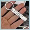 Key Rings Family Drive Safe Car Chain New Style Stainless Steel Keychain Creative 321 N2 Drop Delivery Jewelry Otcns