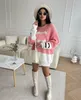 23ss nuevos suéteres de mujer Moda de punto de manga larga Suéteres de diseñador de mujer