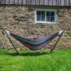 Camp Furniture Single Double Hammocks Indoor Comfort Durability Yard Striped Hanging Chair Thicken Widen Canvas Large Outdoor