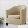 Chair Covers Jacquard Club Er Stretch Arm Sliper Solid Color Tub Sofa Protector Allinclusive Seat Case Ers Drop Delivery Home Garden Dhtlh