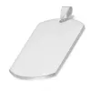 28x50mm Militar de aço inoxidável Exército Militar Aço inoxidável Nome de aço em branco Tags de cachorro Pingente Retângulo Jóias FY3831 0109