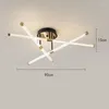 Ceiling Lights Modern LED Luxury Living Room Bedroom Black Gold Restaurant Kitchen Lamps Acrylic Indoor Lighting