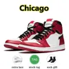 2024 Off Chicago Lost Found 1s basketball shoes Pine Green Blue Moon Homage Jumpman Starfish university blue black white bred patent Heritage