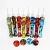 hookahs wholesale silicone Nectar kit portable Concentrate smoke Pipe with Titanium Tip Dab Straw Oil Rigs pipe for wax