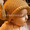 帽子サンクスギビング七面鳥のドラムスティックハットキッズボーイ冬の温かい手作りのニット子供赤ちゃんと帽子の小道具の小道具