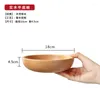 Bowls Wooden Dishware Wood Bowl Plate Snack Dessert Serving Dishes Container Tableware