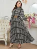 Plus size jurken toleen dames maxi long 2023 herfst winter luxe chic elegante Turkse Afrikaanse feestavond trouwkleding