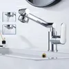 Bathroom Sink Faucets Black Faucet 1080 Degree Rotation Basin Mixer Cold & Water Single Handle Gray Chrome