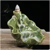 Lampes à parfum 40 pièces/boîte fumée naturelle refoulement cône encens aromathérapie intérieure bois de santal lavande jasmin dans la boîte tour goutte Deli Dhk8C