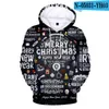 Felpe con cappuccio da uomo 3D Christmas White Men/Women Trends Harajuku Cute Prints Felpa Hip Hop per ragazzi/ragazze Pullover