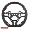 Real Carbon Fiber LED Steering Wheel Trims for Honda Car Accessories