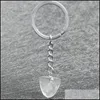 Anahtar Yüzükler Irregar Doğal Kristal Taş Kolye Anahtarlıklar Kadınlar İçin Erkek Sevgili Takı Çanta Araba Dekor Moda Aksesuarları 1213 B3 DROP DHPIC