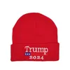 Altri tessuti per la casa 2024 Cappello di lana lavorato a maglia Trump Campagna americana Cappelli caldi e freddi da uomo e da donna Drop Delivery Tessili da giardino Dhggk