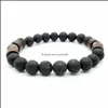 Bedelarmbanden natuurlijke lava rotssteen kralen streng armband mem unisex houten kraal etherische oliediffuserbrakebeletten voor vrouwen drop otgso