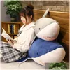 Plush Dolls Big Size Soft Toy Simation Shark Stuffed Toys Slee Cute Pillow Cushion Animal Gift For Children 220409 Drop Delivery Gif Dhig3