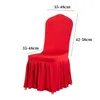 Chaise Couvre Chiar Couverture Tout Autour Du Bas Spandex Jupe Tissu Pour La Fête De Mariage Décoration Banquet