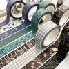 Principal Washi Tape Antiga Decoração Artes Fitas de Mascaramento Vintage Estilamento de Estilo de Cultura Real para Scrapbooking