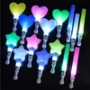 LED Stick Tree with Lights Props Party Atmosphere Lamper Lamping شكل قلب على شكل قضيب على شكل قضيب مدمج في ألوان مزيج البطارية