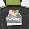 Women Crop Top Tee Knitted Tank Tops Letter Print Designer Vest Summer Breathable Knits Vests Sport Top