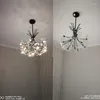 Lampade a sospensione Tubo antico eretto Luci a stella Studio d'arte Lampadario a soffitto in cristallo a sospensione a led per negozio di abbigliamento per soggiorno camera da letto