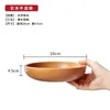 Bowls Wooden Dishware Wood Bowl Plate Snack Dessert Serving Dishes Container Tableware