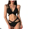 Women's Tracksuits Spring Fashion Sexy Two-Piece Set Women Mesh Sheer Sling Tank Top Thong Shorts Sets Lounge Club Outfits Streetwear Wholes