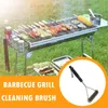 Verktygstillbehör BBQ GRILL Brush rostfritt ståltråd borst triangelborstar grillpaket matlagning kök renare gadget