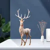 Party Decoration Luxury Reindeer Ornament Figurine Craft Deer Desk vardagsrum
