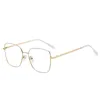 Okulary przeciwsłoneczne NatuweCo metalowe okulary damskie blokujące niebieskie światło okulary okulary korekcyjne oprawki optyczne okulary cienkie różowe złote