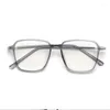 Güneş gözlüğü çerçeveleri plastik titanyum anti mavi ışık kare optik gözlükler erkekler TR90 moda bilgisayar gözlükleri 50387