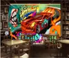 Fonds d'écran personnalisé Po Mural 3d papier peint rétro nostalgique Graffiti voiture mur peinture Bar salle à manger peintures murales pour murs 3 D