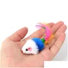 Cat Toys Colorf Toy Lovely Mouse For Cats Dogs Funny Fun Playing Contain Catnip Pet Supplies Drop Delivery Home Garden Dhumz