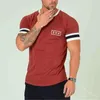 Męskie koszulki T Casual T-Shirt Crew Szywki Krótkie Rękawowe Tee na codzienną imprezę podróżującą