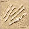 Ballpoint Pens Jonvon Satone 100 Pcs Wholesale Bone Pen Ball Monster Toy Stationery School Supplies Office Accessories Stylo1 Drop D Dhi3Z