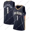 Hommes Zion 1 Williamson NOP Pelican New Orlean Basketball Maillots Brandon Ingram CJ McCollum Jonas Valanciunas Herbert Jones Trey Murphy Alvarado City Maillots personnalisés