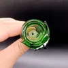 Tigela de vidro bonito coruja verde para cachimbos de água cachimbos de água acessórios para fumar cúpula Dab Nail Shisha