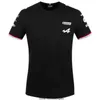フォーミュラ1メンズTシャツMcLarens F1 Norris 4 Black Round Collar短袖Tシャツ春夏屋外カジュアルウェア