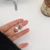 Backs oorbellen Koreaanse stijl Kleine bloemenoorclips Geen gat eenvoudige schattige holle clip voor voor vrouwen meisjes doorboord