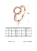 Wedding Rings Geometric Circle Rhinestone Women's Ring Rose Gold Silver Color For Engagement Party Fashion Trendy Jewelry