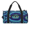 Outdoor Bags Evil Eye Sport Greek Amulet Print Large Gym Bag Training Male Female Fitness Handbag