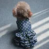 Abbigliamento per cani Abito estivo in jeans Gonna di jeans Abiti in jeans Abbigliamento per cuccioli di gatto Piccolo costume Pet Yorkie Poodle Outfit