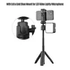 Stative Mini-Stativ Ausziehbarer Ständer Leicht 4 Stufen einstellbare Höhe für Telefonkamera Selfie-Videoaufzeichnung